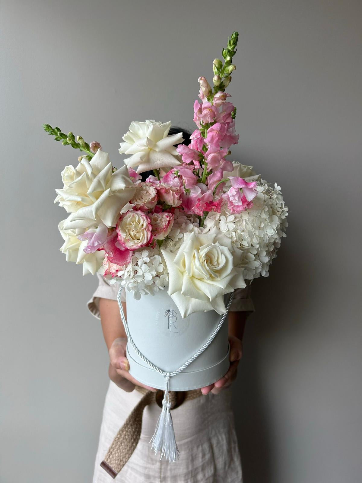 White and Pink Box