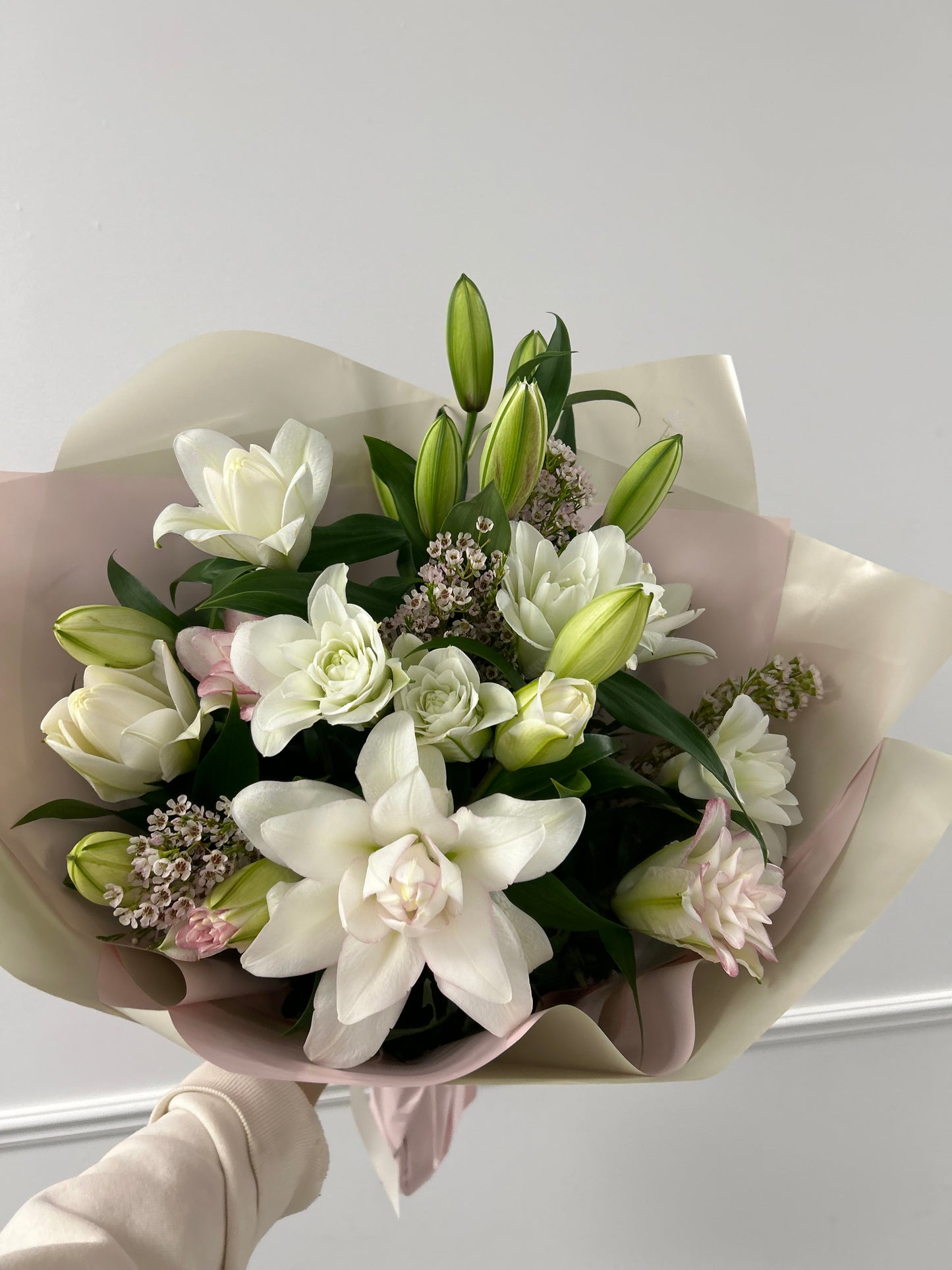 Bouquet de lys doubles