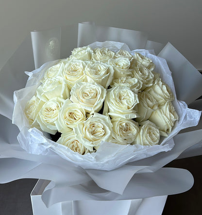 Classic White Roses