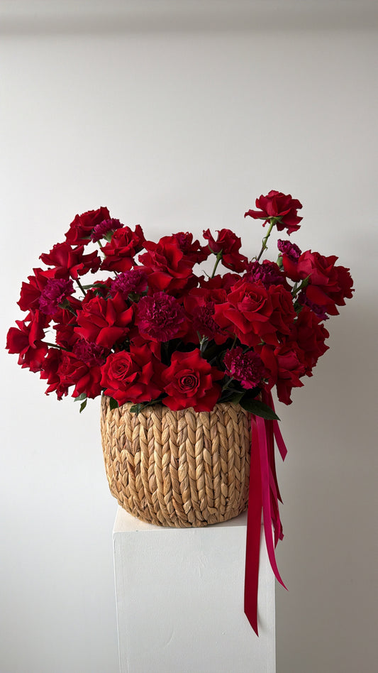 Panier de nos Roses Signature Hot Pink