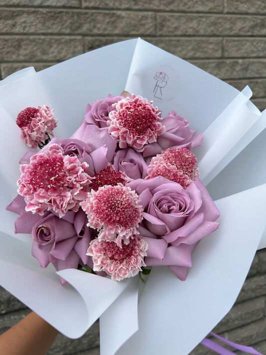 Scabiosa and Rose Duo