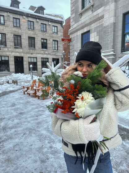 Bouquet Rouge Festif